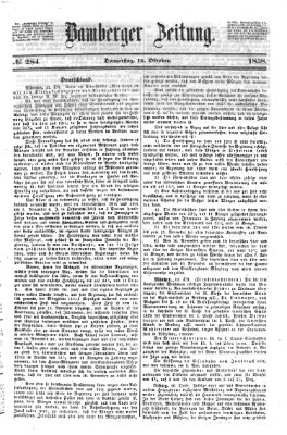 Bamberger Zeitung Donnerstag 14. Oktober 1858