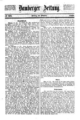 Bamberger Zeitung Freitag 22. Oktober 1858