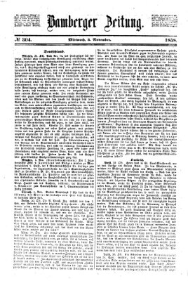 Bamberger Zeitung Mittwoch 3. November 1858