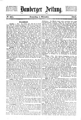 Bamberger Zeitung Donnerstag 4. November 1858