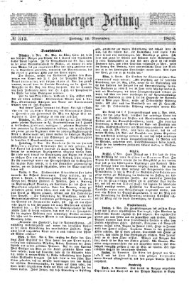 Bamberger Zeitung Freitag 12. November 1858