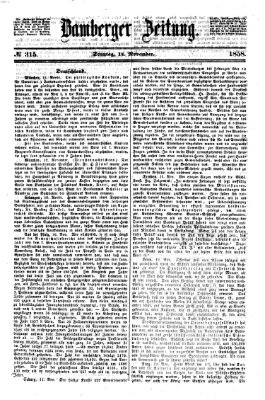 Bamberger Zeitung Sonntag 14. November 1858