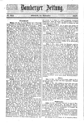 Bamberger Zeitung Mittwoch 24. November 1858