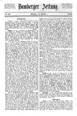 Bamberger Zeitung Montag 24. Januar 1859