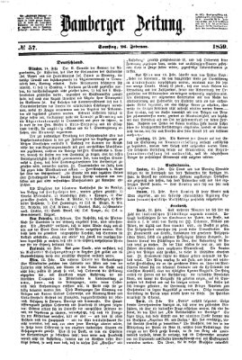 Bamberger Zeitung Samstag 26. Februar 1859