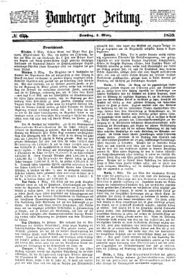 Bamberger Zeitung Samstag 5. März 1859