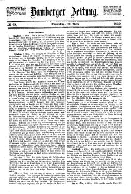 Bamberger Zeitung Donnerstag 10. März 1859