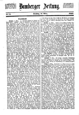 Bamberger Zeitung Samstag 12. März 1859