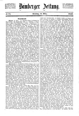 Bamberger Zeitung Sonntag 13. März 1859