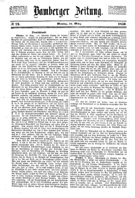 Bamberger Zeitung Montag 14. März 1859