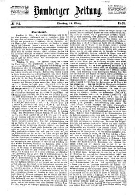 Bamberger Zeitung Dienstag 15. März 1859