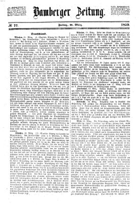 Bamberger Zeitung Freitag 18. März 1859