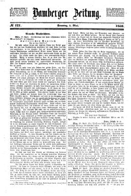 Bamberger Zeitung Sonntag 1. Mai 1859