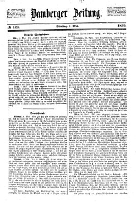 Bamberger Zeitung Dienstag 3. Mai 1859