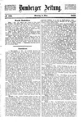 Bamberger Zeitung Montag 9. Mai 1859