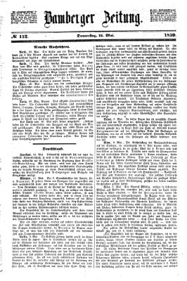 Bamberger Zeitung Donnerstag 12. Mai 1859