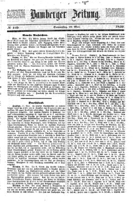 Bamberger Zeitung Donnerstag 19. Mai 1859