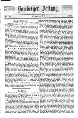 Bamberger Zeitung Montag 23. Mai 1859