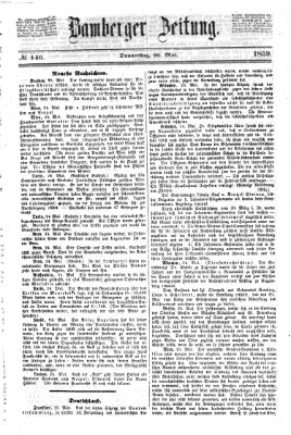 Bamberger Zeitung Donnerstag 26. Mai 1859