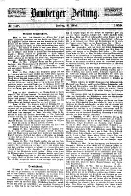 Bamberger Zeitung Freitag 27. Mai 1859