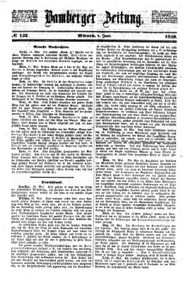 Bamberger Zeitung Mittwoch 1. Juni 1859