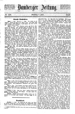 Bamberger Zeitung Dienstag 7. Juni 1859