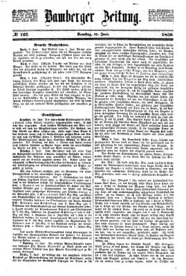 Bamberger Zeitung Samstag 11. Juni 1859