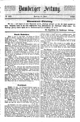 Bamberger Zeitung Freitag 17. Juni 1859