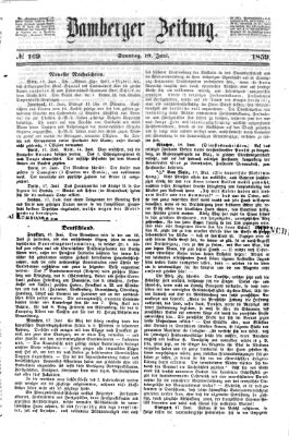 Bamberger Zeitung Sonntag 19. Juni 1859