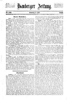 Bamberger Zeitung Sonntag 3. Juli 1859