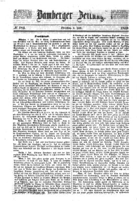 Bamberger Zeitung Dienstag 5. Juli 1859