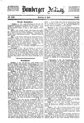 Bamberger Zeitung Freitag 8. Juli 1859