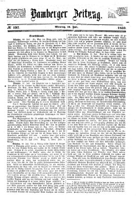 Bamberger Zeitung Montag 18. Juli 1859