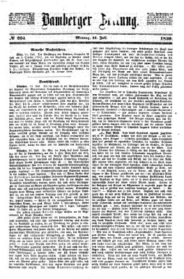 Bamberger Zeitung Montag 25. Juli 1859