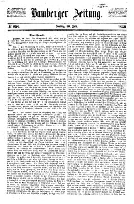 Bamberger Zeitung Freitag 29. Juli 1859