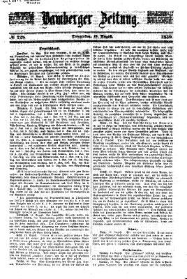 Bamberger Zeitung Donnerstag 18. August 1859