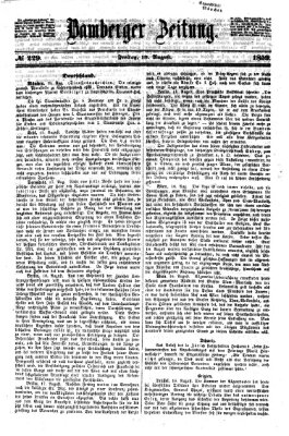 Bamberger Zeitung Freitag 19. August 1859