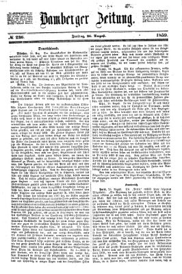 Bamberger Zeitung Freitag 26. August 1859