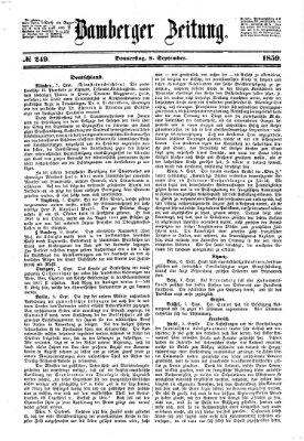 Bamberger Zeitung Donnerstag 8. September 1859