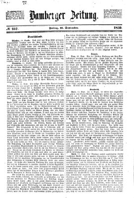 Bamberger Zeitung Freitag 16. September 1859