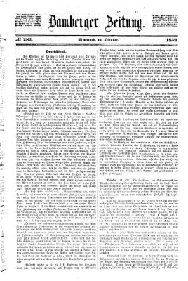 Bamberger Zeitung Mittwoch 12. Oktober 1859