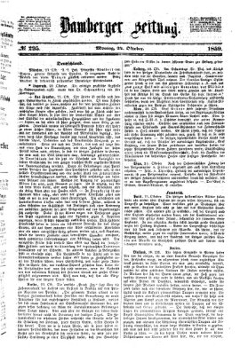 Bamberger Zeitung Montag 24. Oktober 1859