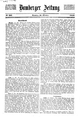 Bamberger Zeitung Sonntag 30. Oktober 1859