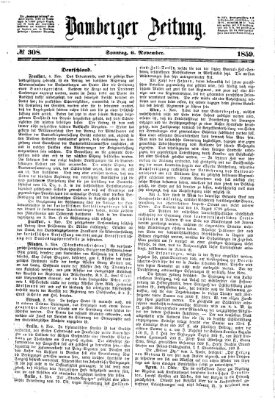 Bamberger Zeitung Sonntag 6. November 1859
