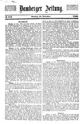 Bamberger Zeitung Sonntag 20. November 1859