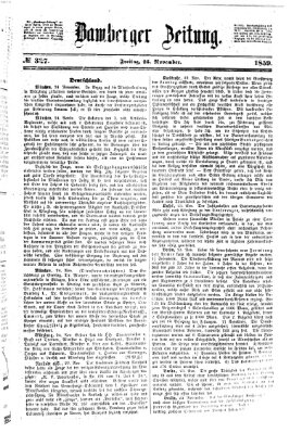 Bamberger Zeitung Freitag 25. November 1859