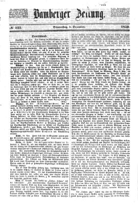 Bamberger Zeitung Donnerstag 1. Dezember 1859