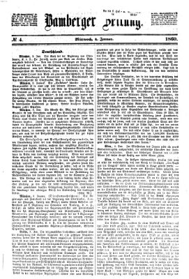 Bamberger Zeitung Mittwoch 4. Januar 1860