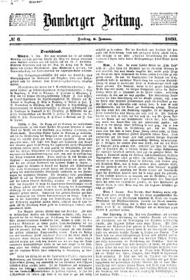 Bamberger Zeitung Freitag 6. Januar 1860