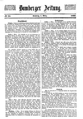 Bamberger Zeitung Sonntag 4. März 1860